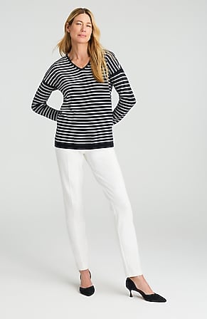 Image for Wearever Fine-Gauge Striped Sweater