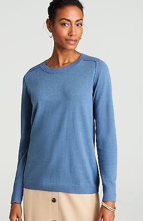 Image for Wearever Ribbed-Shoulder Sweater