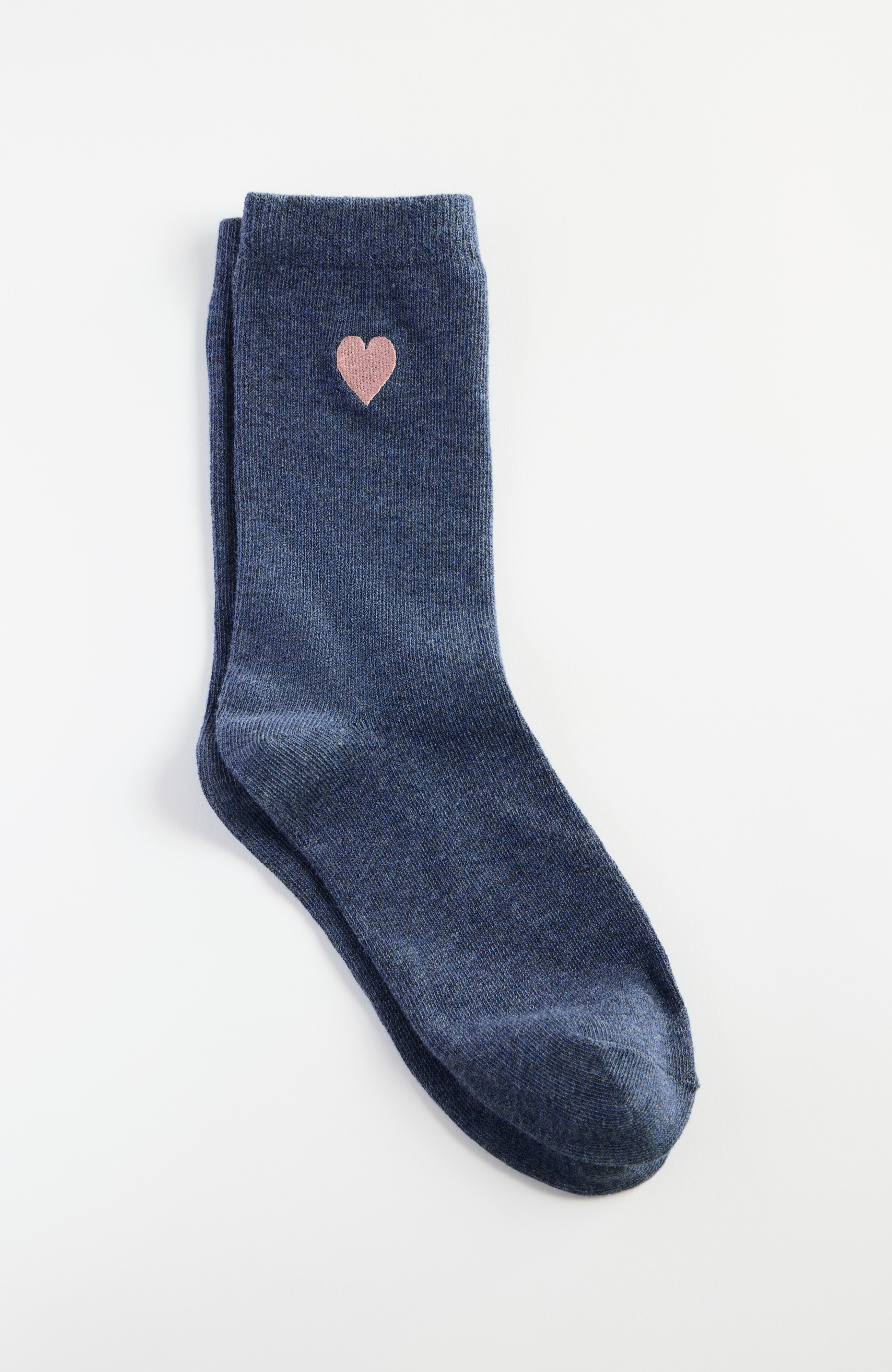 embroidered crew socks