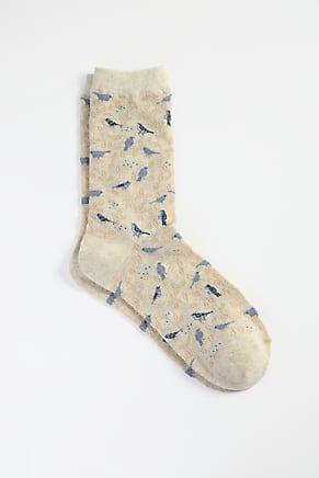 Image for Botanical Bird Crew Socks