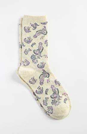 Image for Paisley Crew Socks