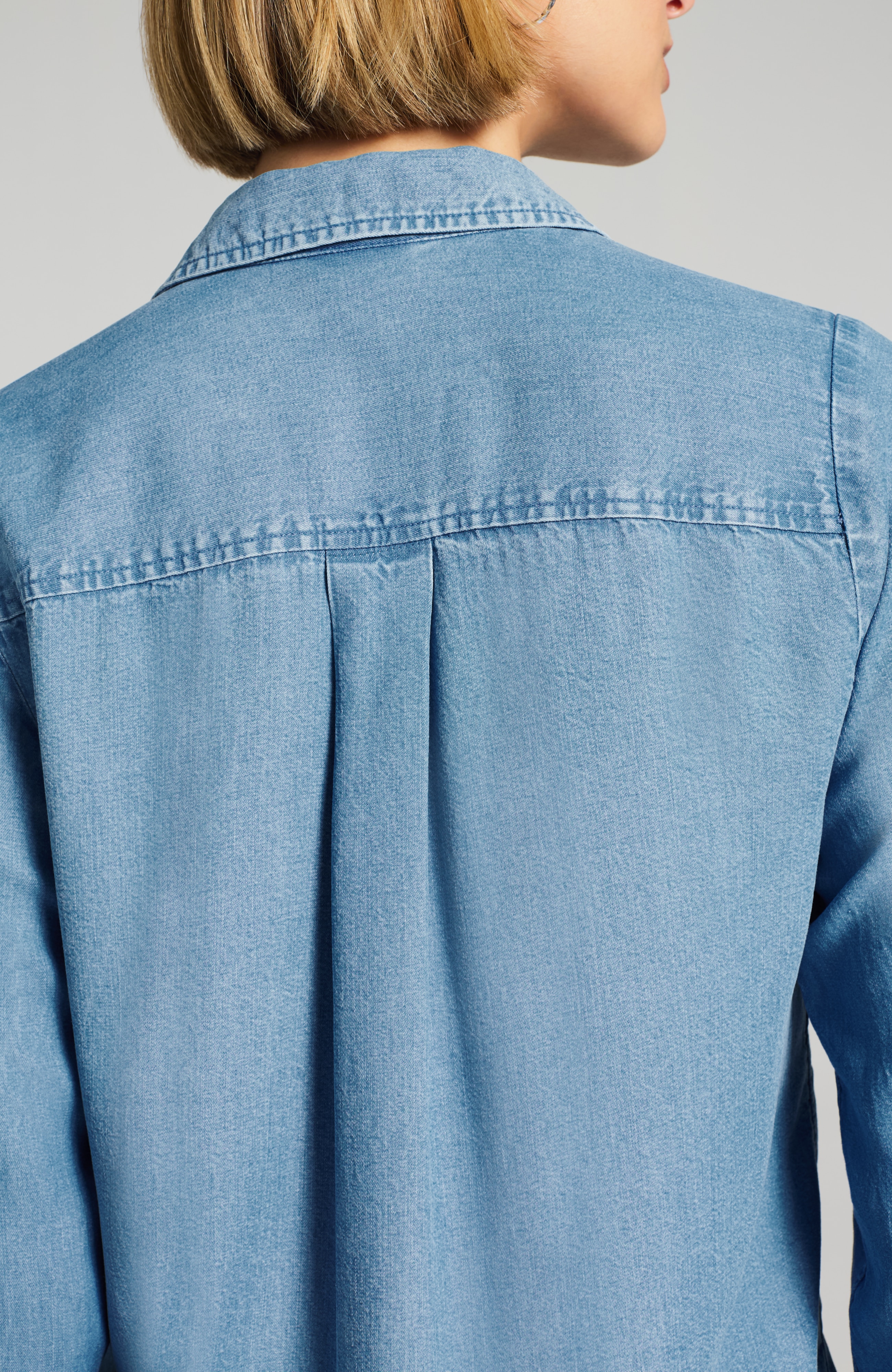 indigo tencel™ lyocell shirt