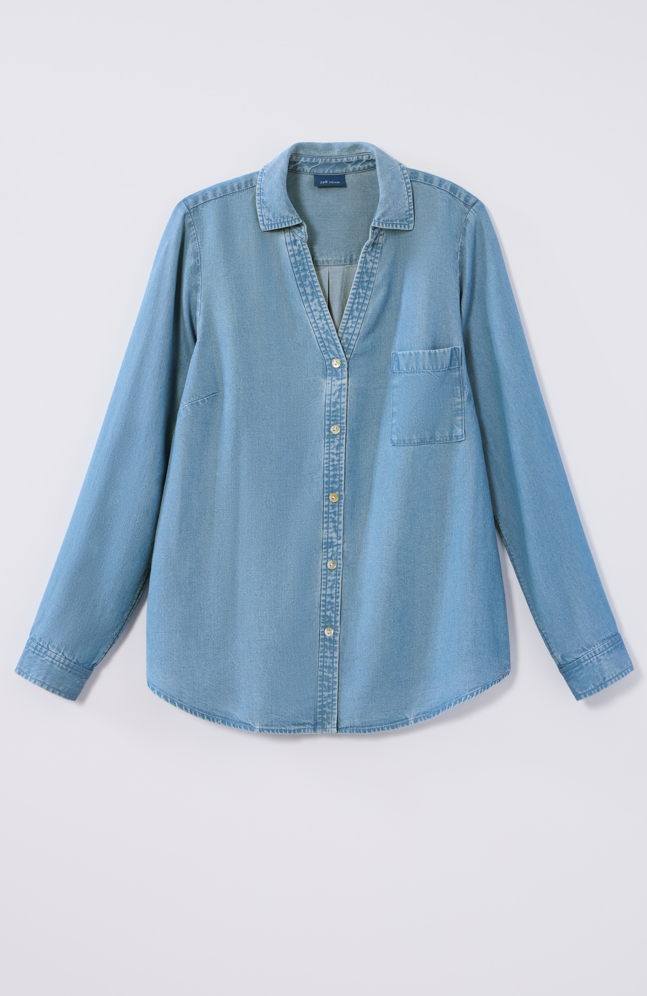 indigo tencel™ lyocell shirt