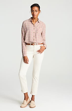 Image for Plaid Brushed-Twill Shirt