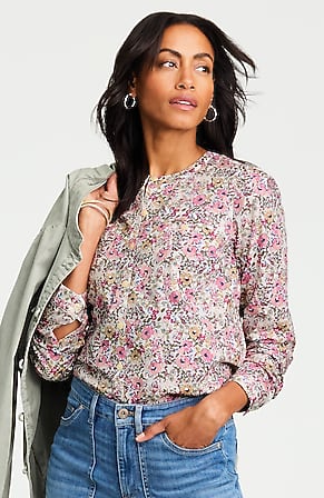 Image for Pima Cotton Band-Collar Shirt