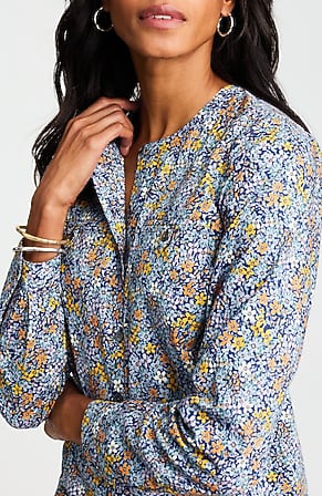 Image for Pima Cotton Band-Collar Shirt