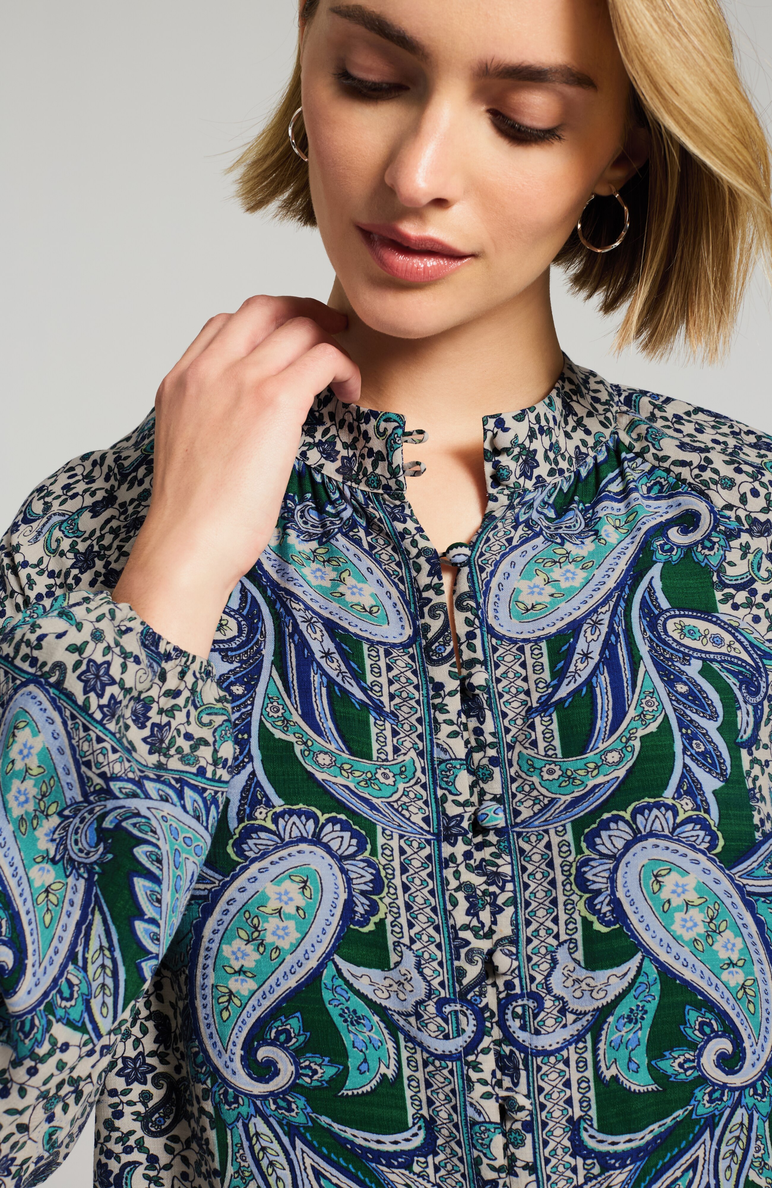 placed-paisley top