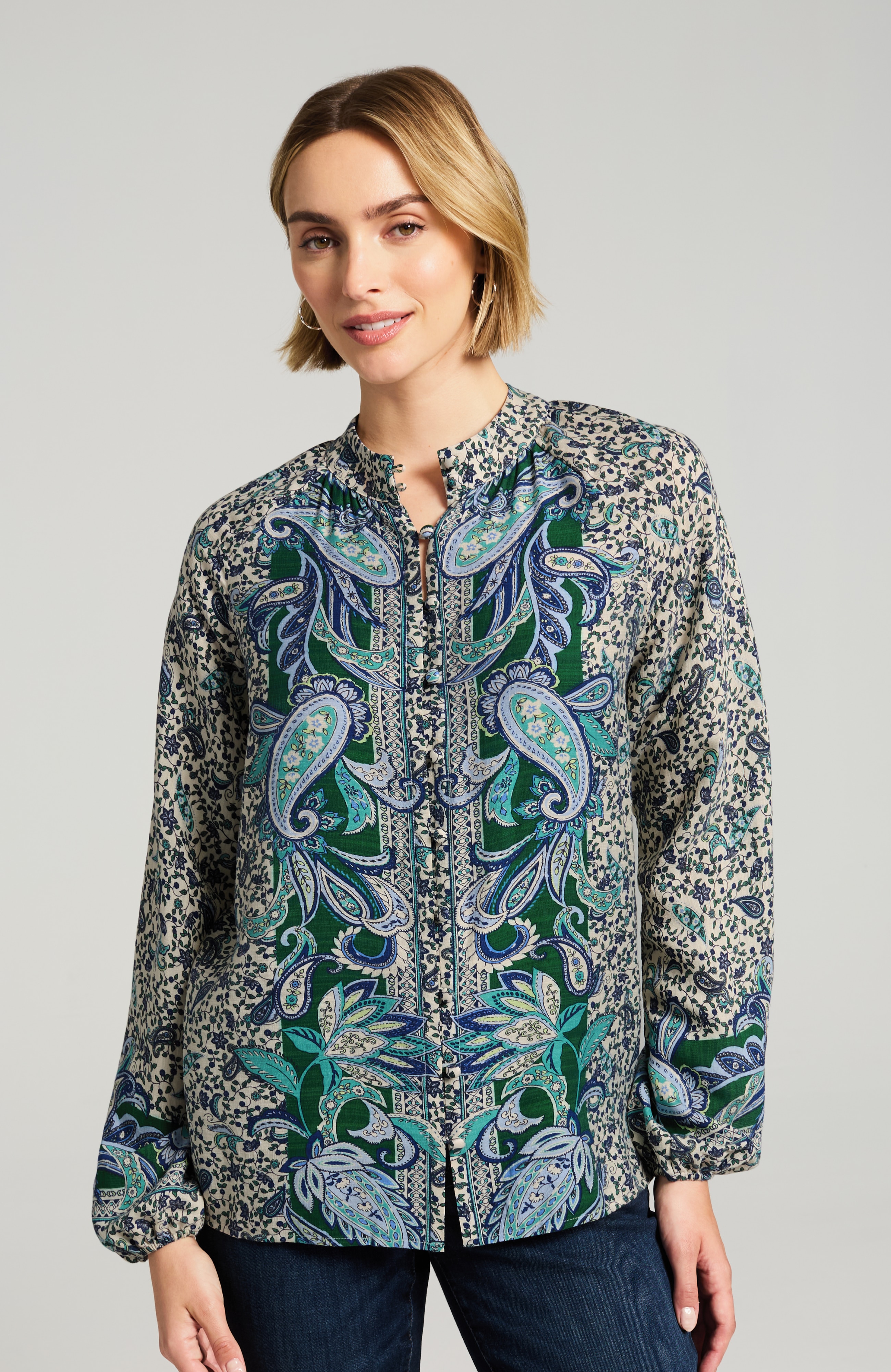 placed-paisley top