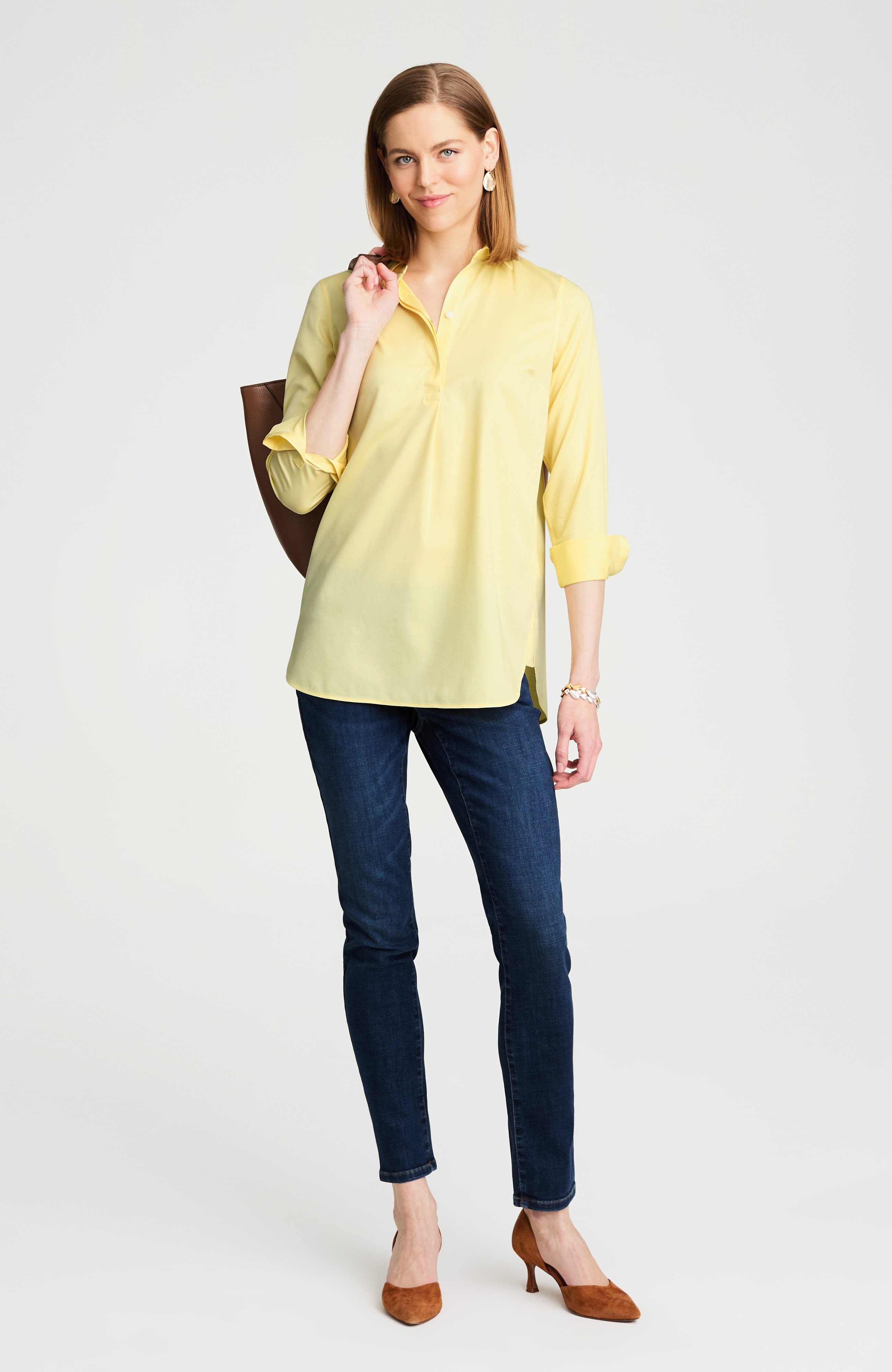 NON-IRON POPOVER TUNIC | JJill