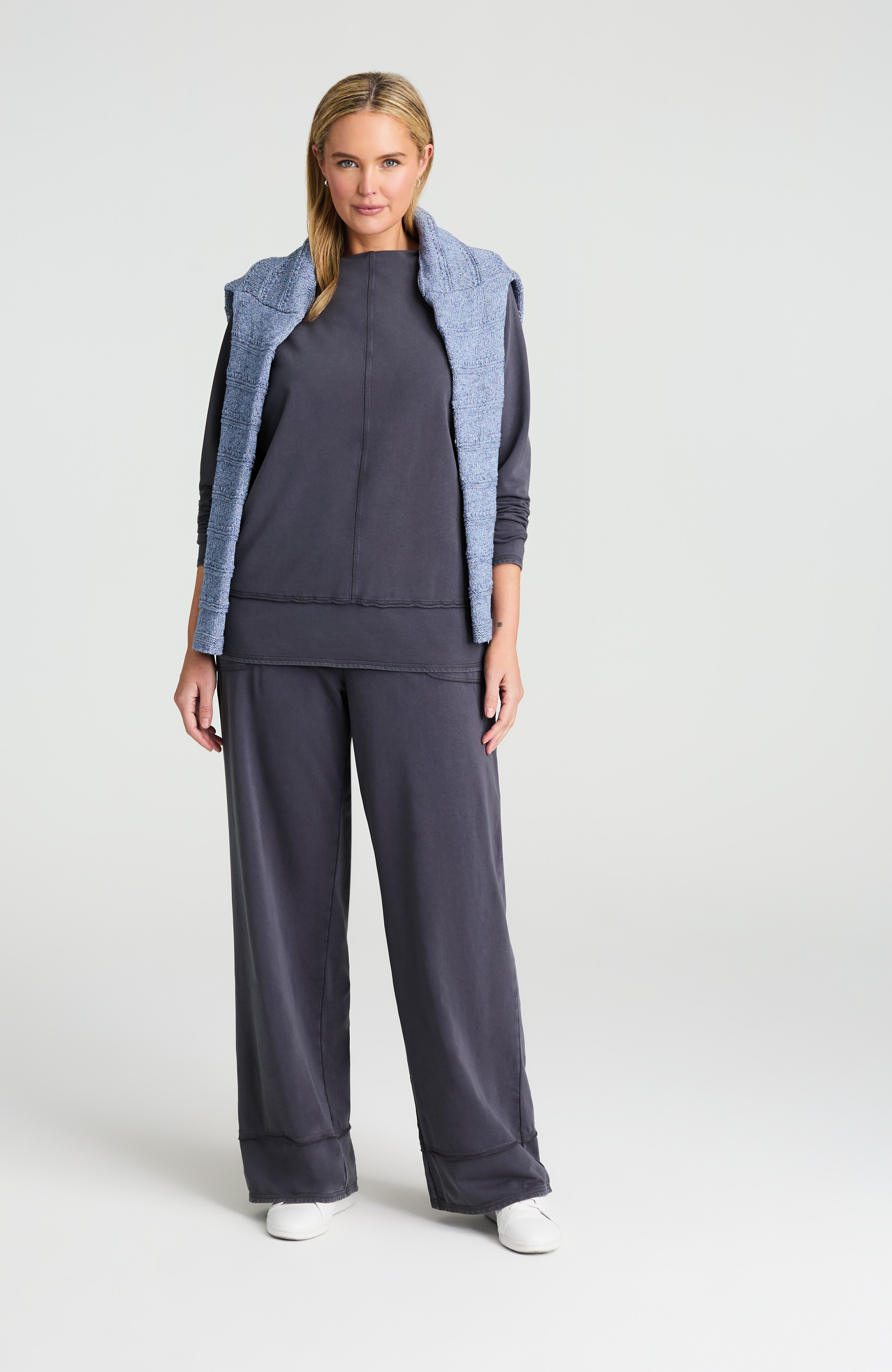 PURE JILL SEAMED FRENCH TERRY PANTS | JJill
