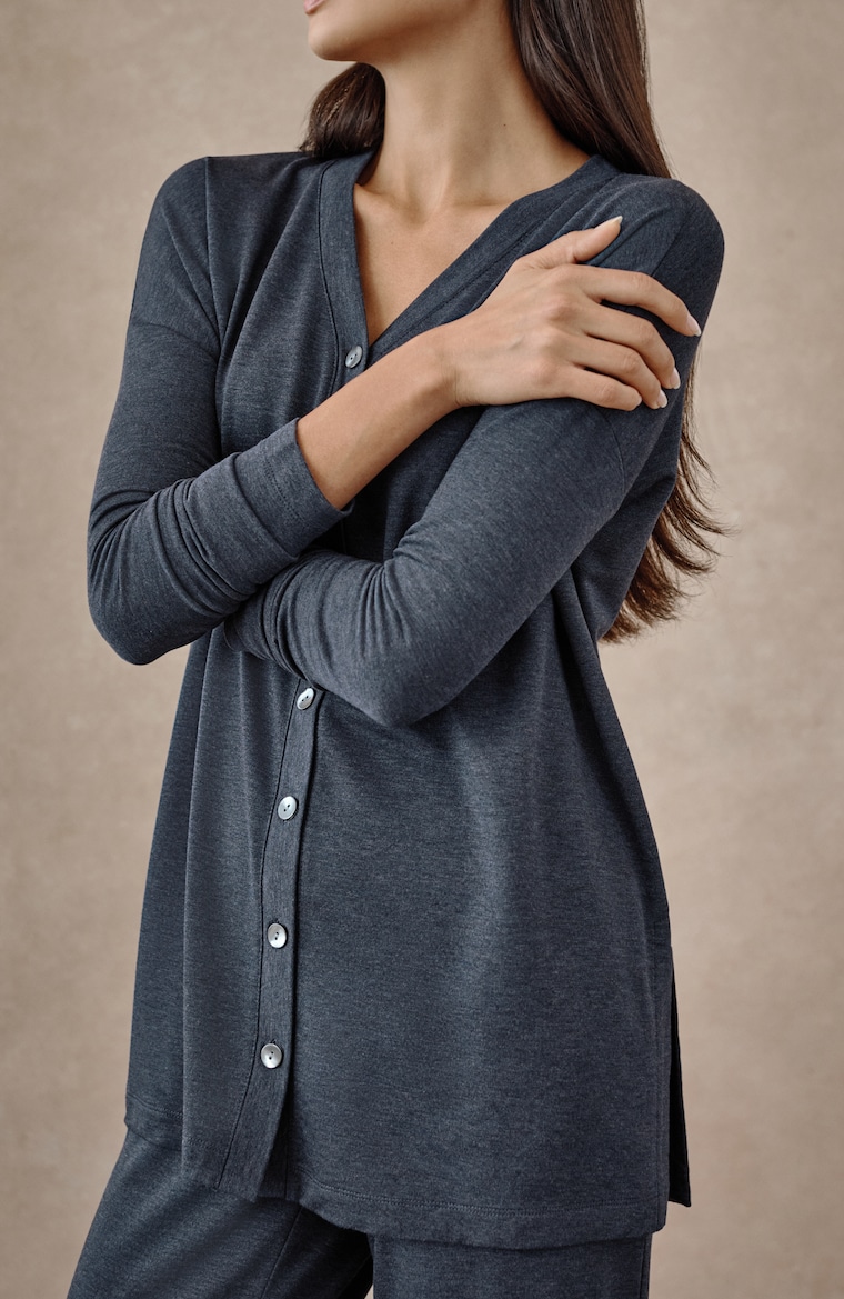 Primary view of the pure jill tranquility button-front top