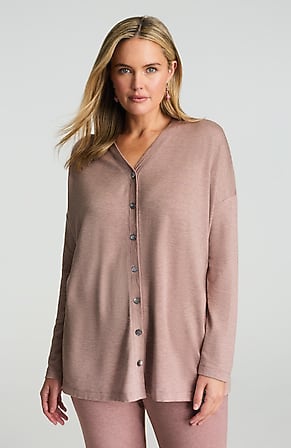 Image for Pure Jill Tranquility Button-Front Top