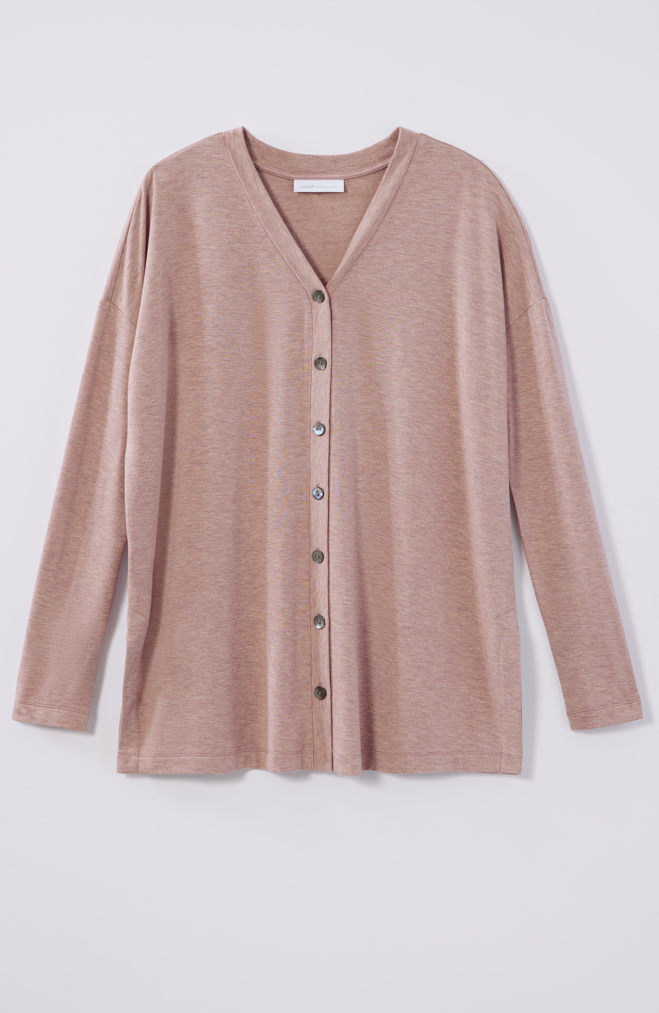 pure jill tranquility button-front top