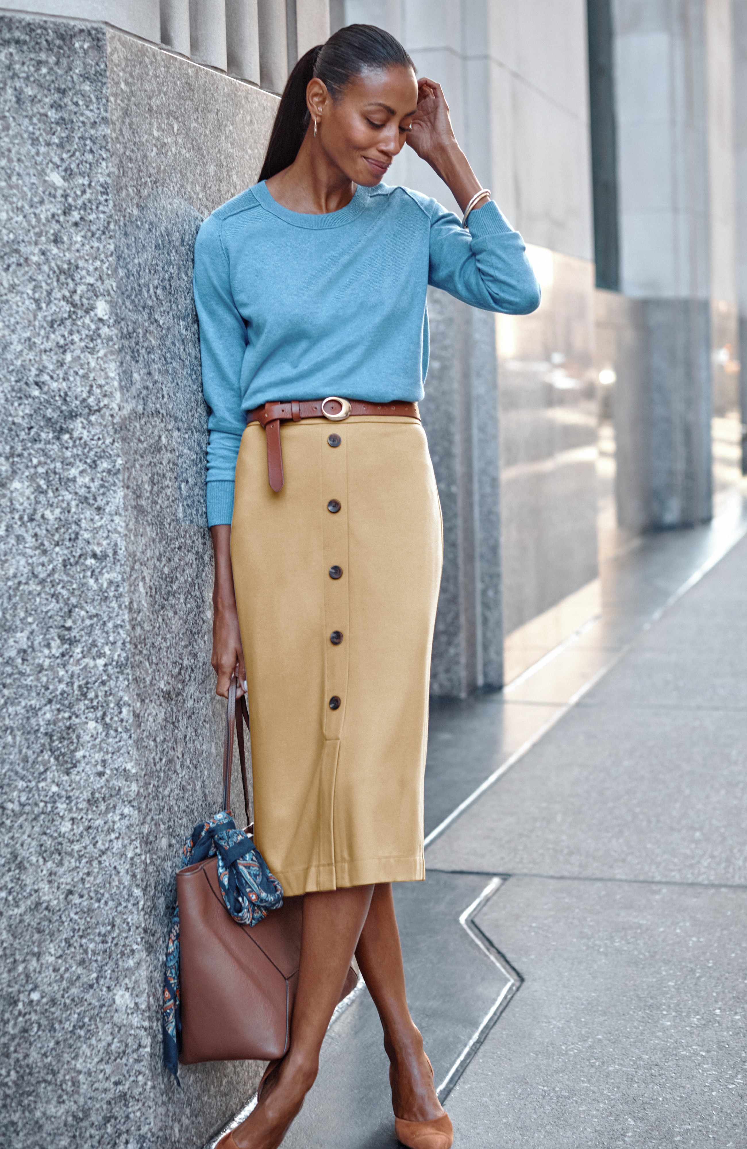 Wearever Modern A-Line Skirt | JJill