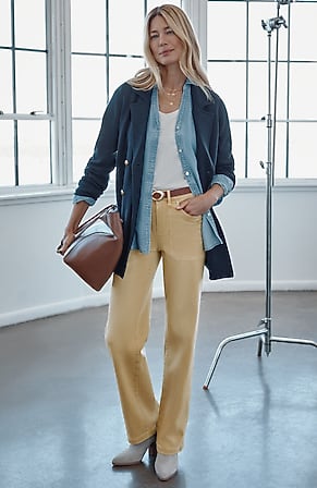 Image for High-Rise Wide-Leg Jeans