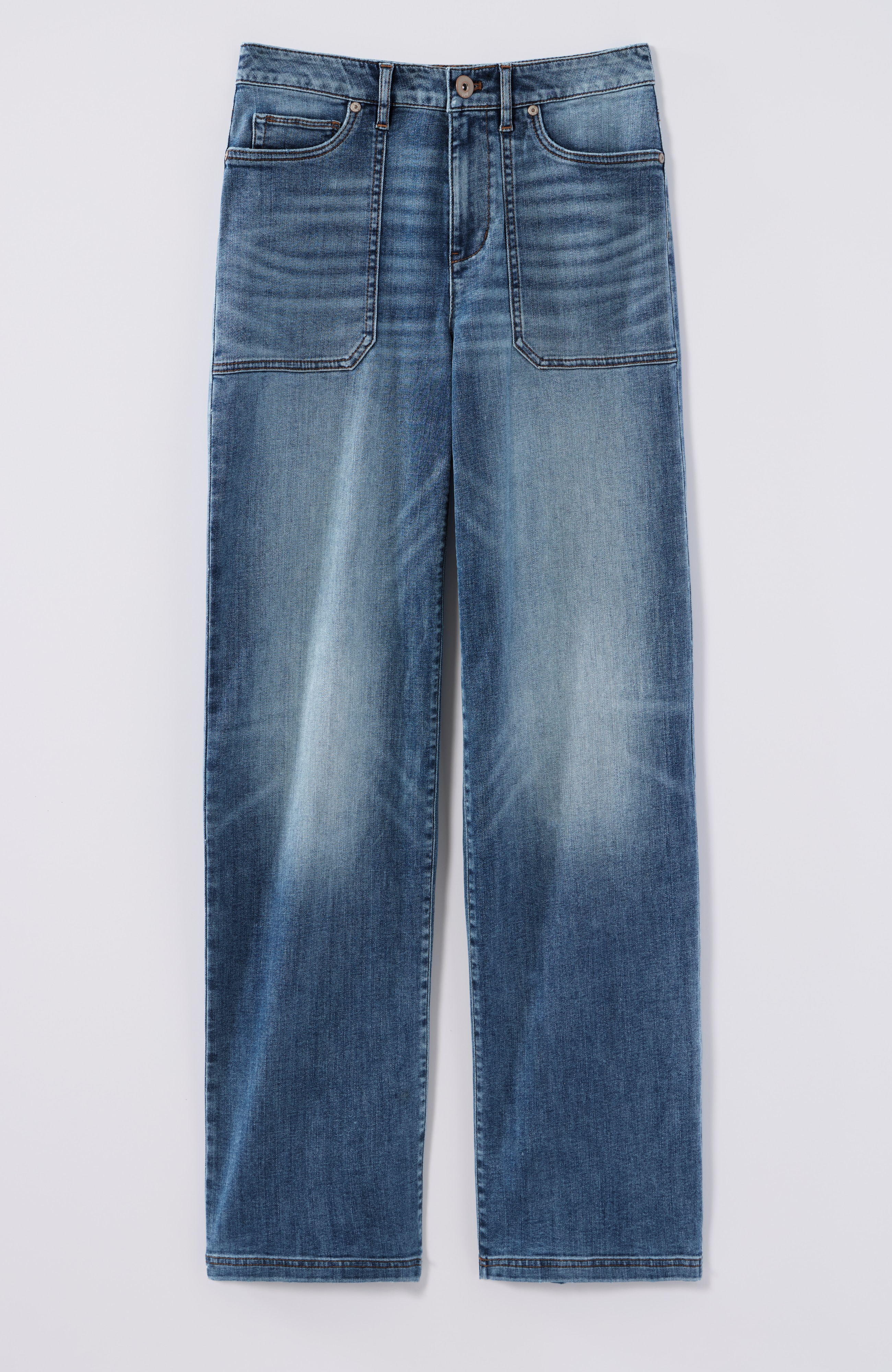 curvy-fit wide-leg jeans