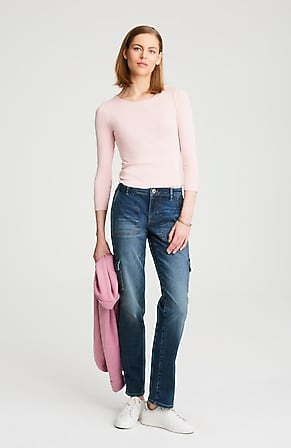Image for Relaxed Straight-Leg Cargo Jeans