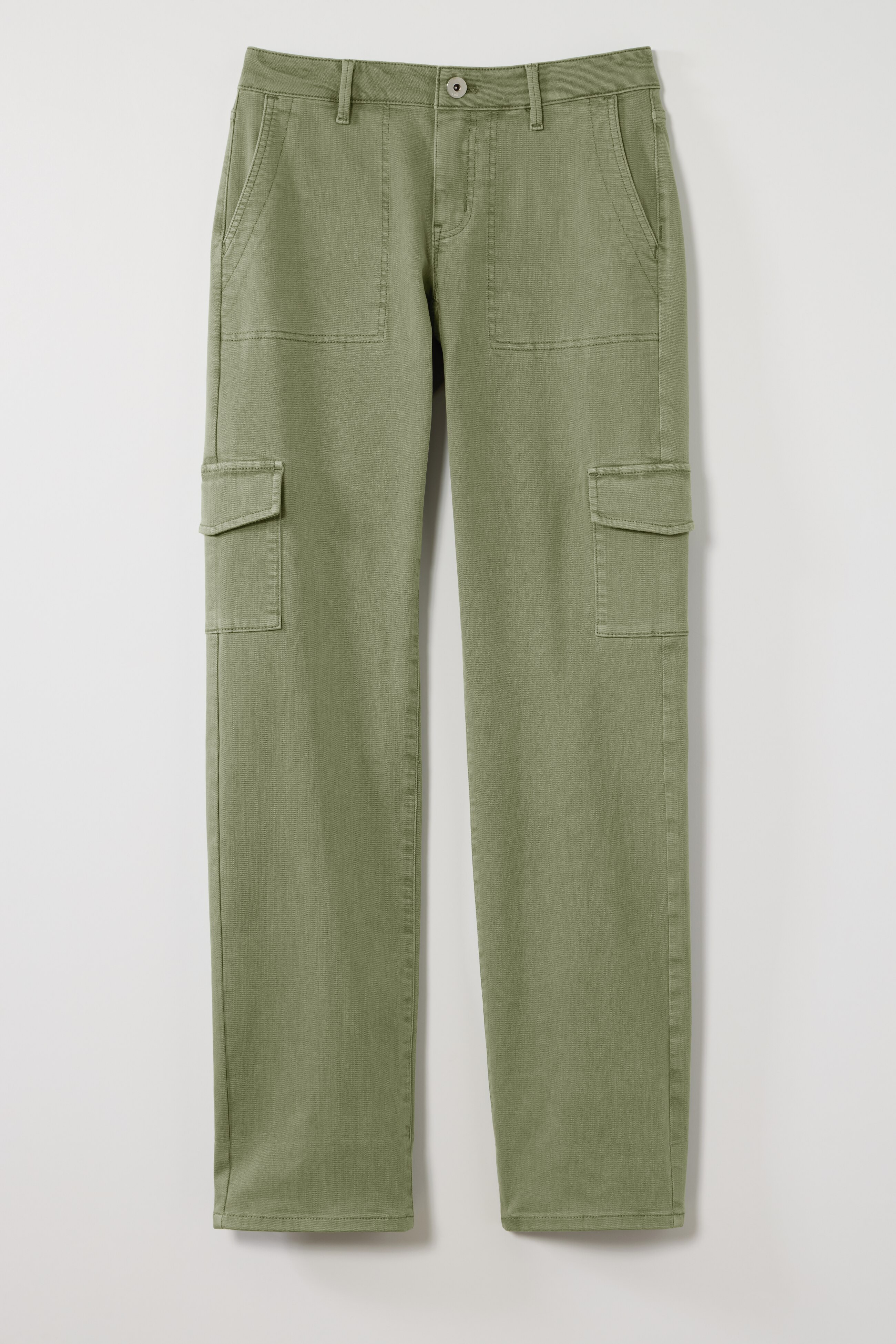 relaxed straight-leg cargo jeans