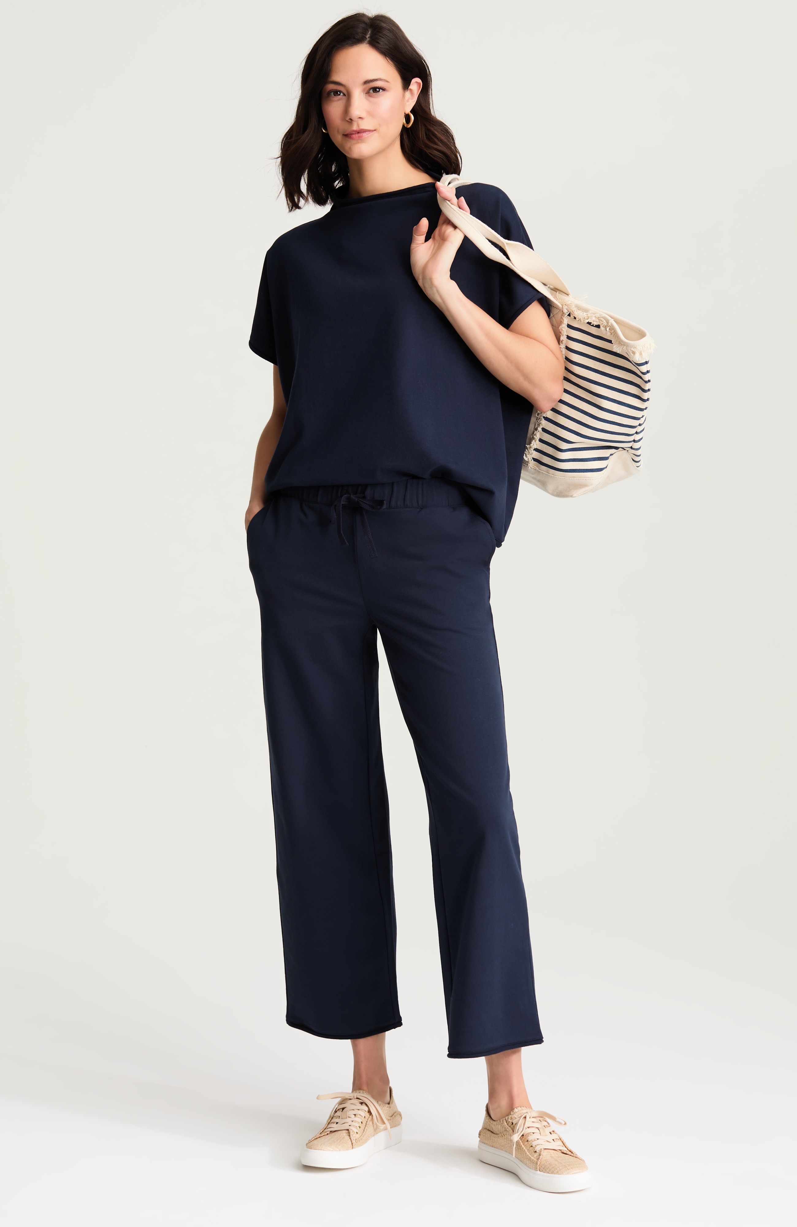 Getaway Wide-Leg Knit Crops | JJill