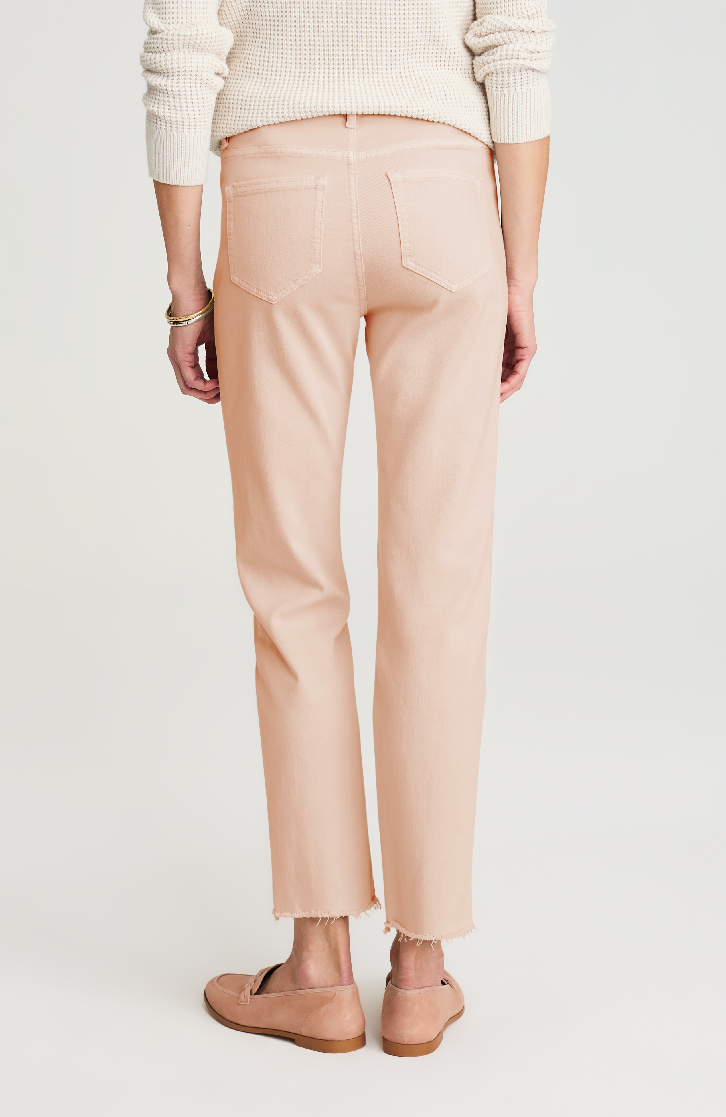 patch-pocket fringe-hem jeans