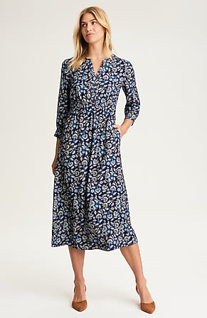 Image for Printed Trapunto-Stitched Dress