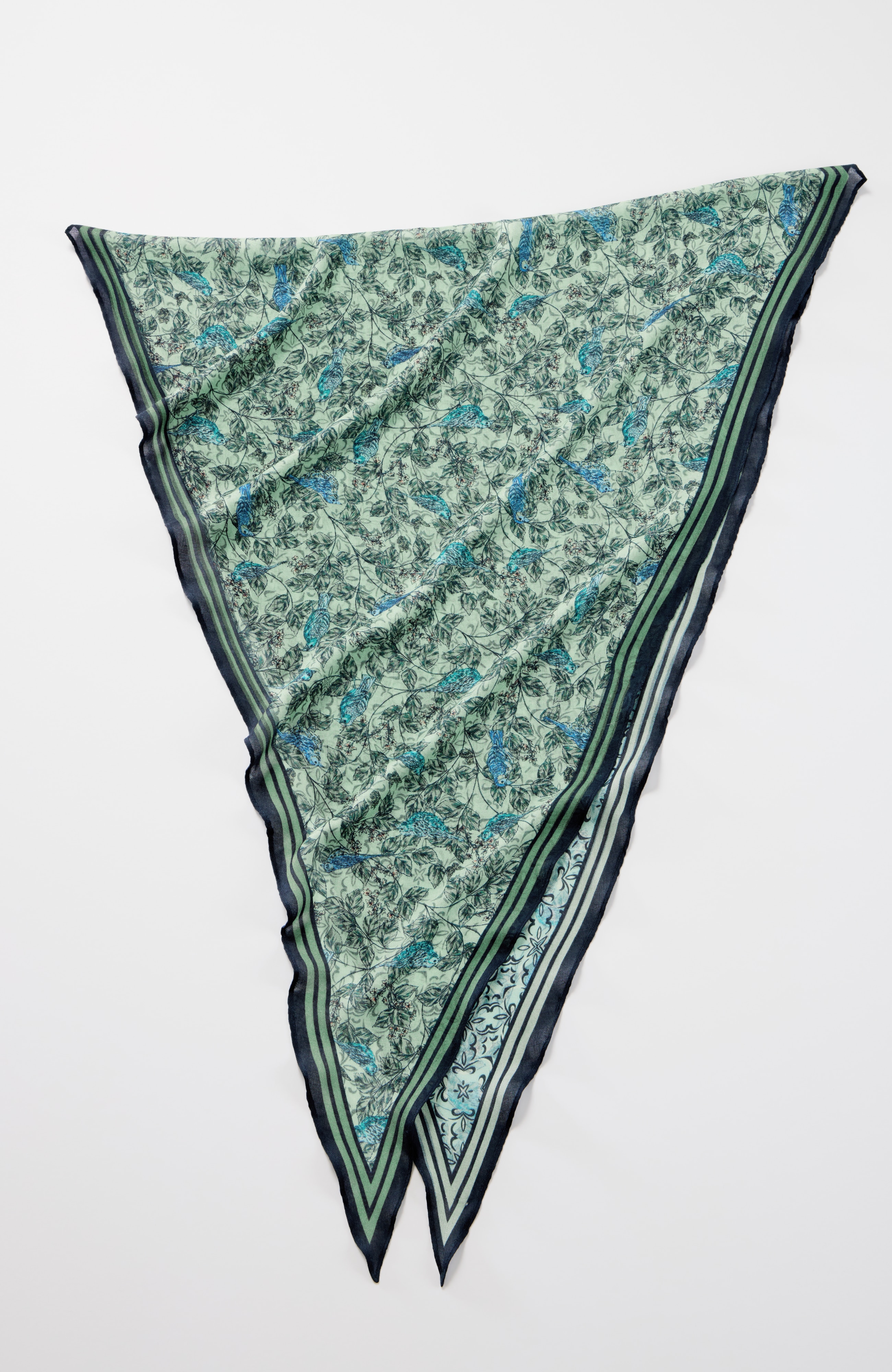 reversible printed diamond scarf