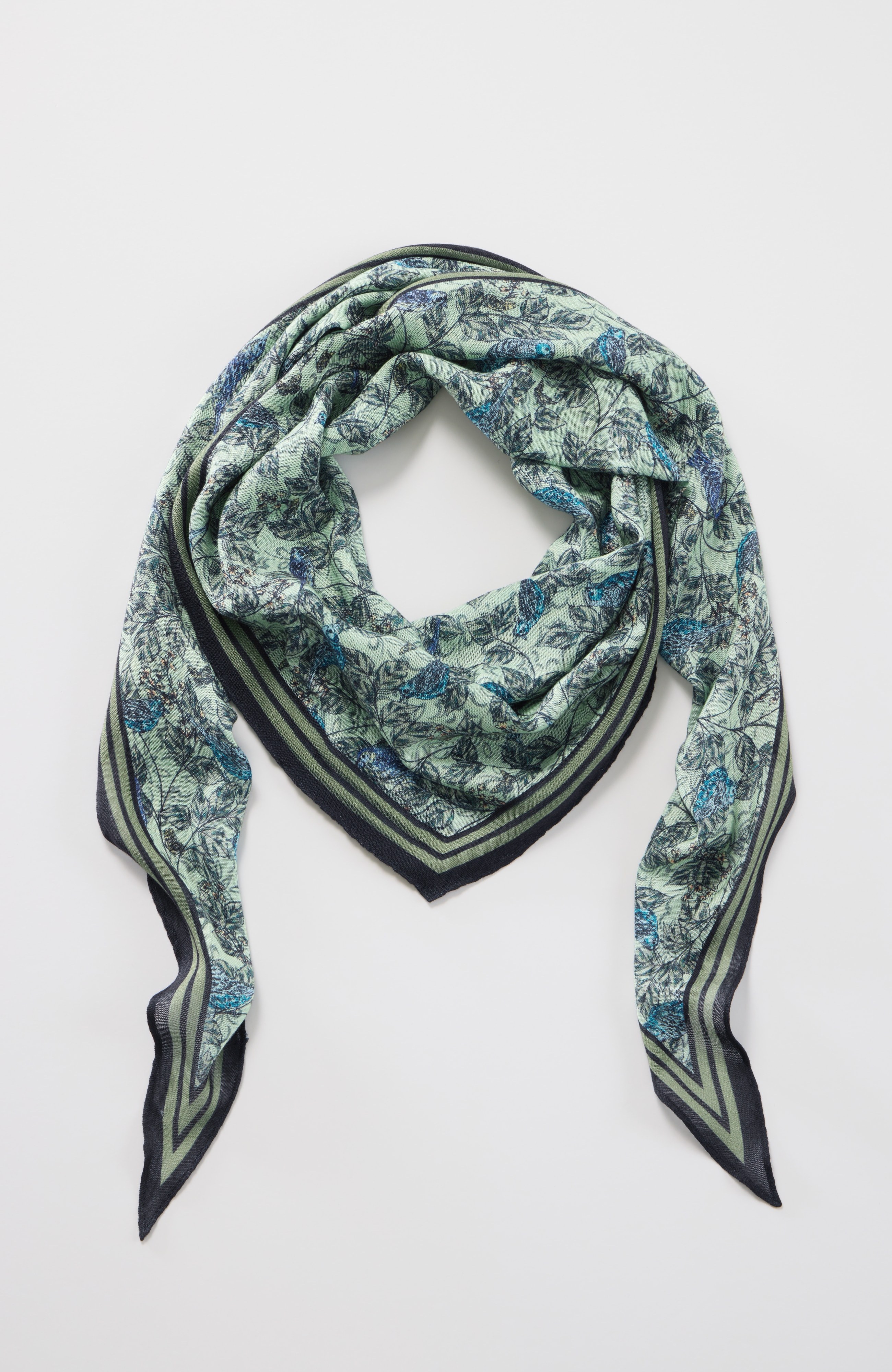 reversible printed diamond scarf