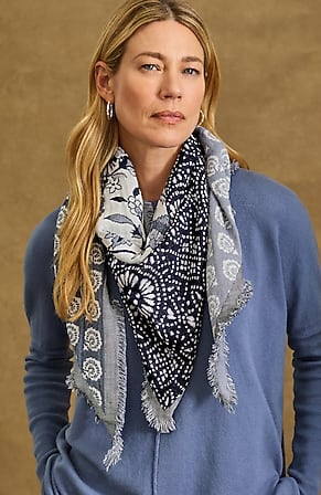 Image for Patchwork Jacquard Scarf
