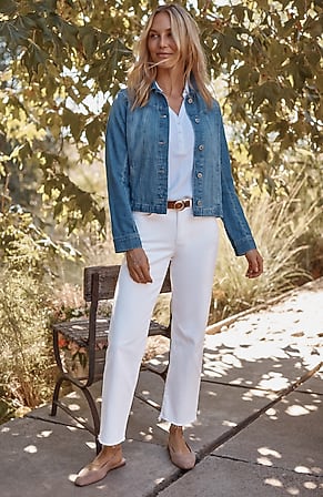 Image for Mid-Rise Straight-Leg Ankle Jeans