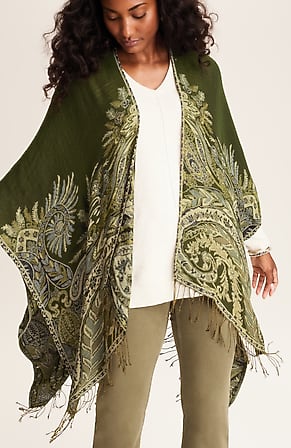 Image for Placed Paisley Ruana