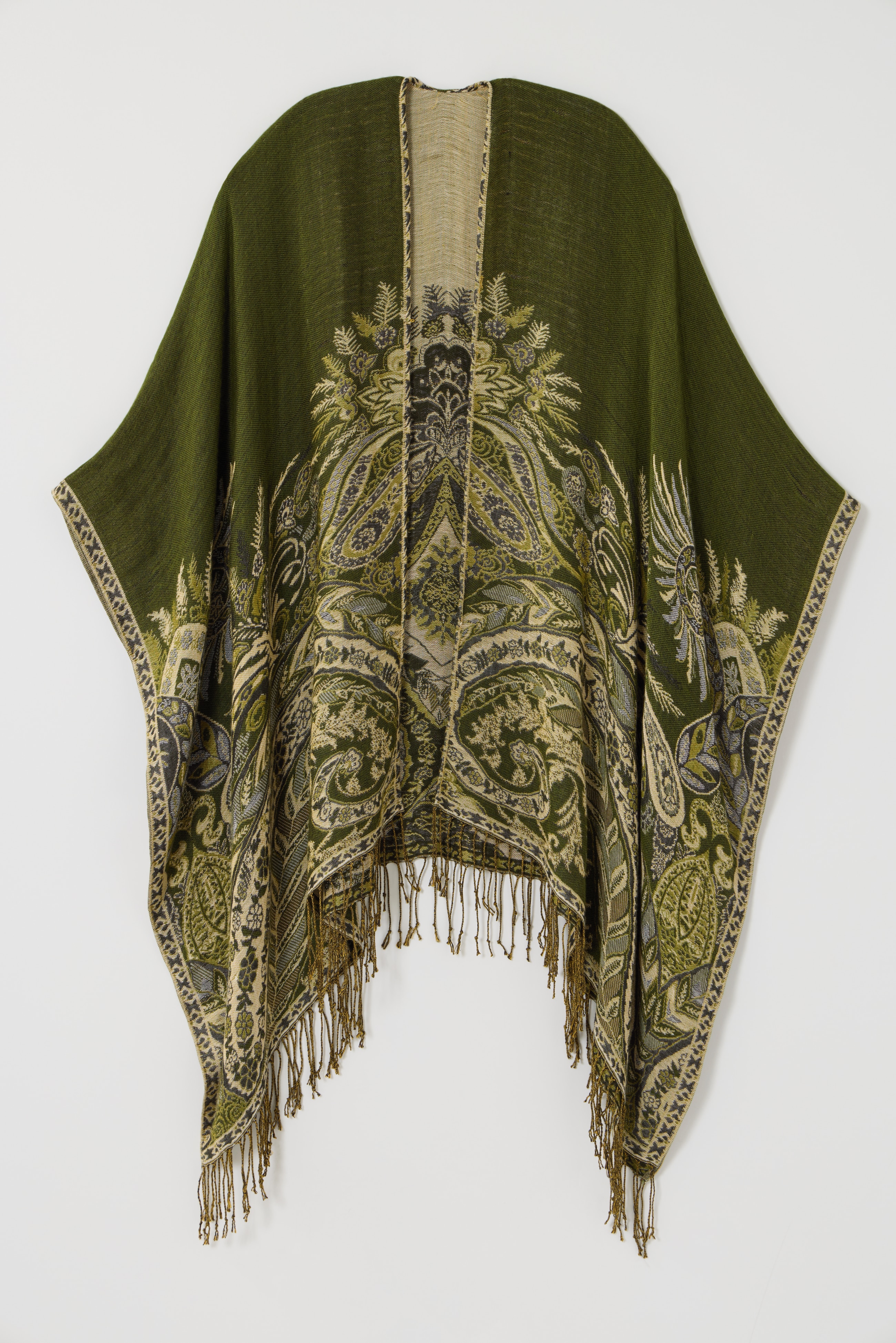 placed paisley ruana