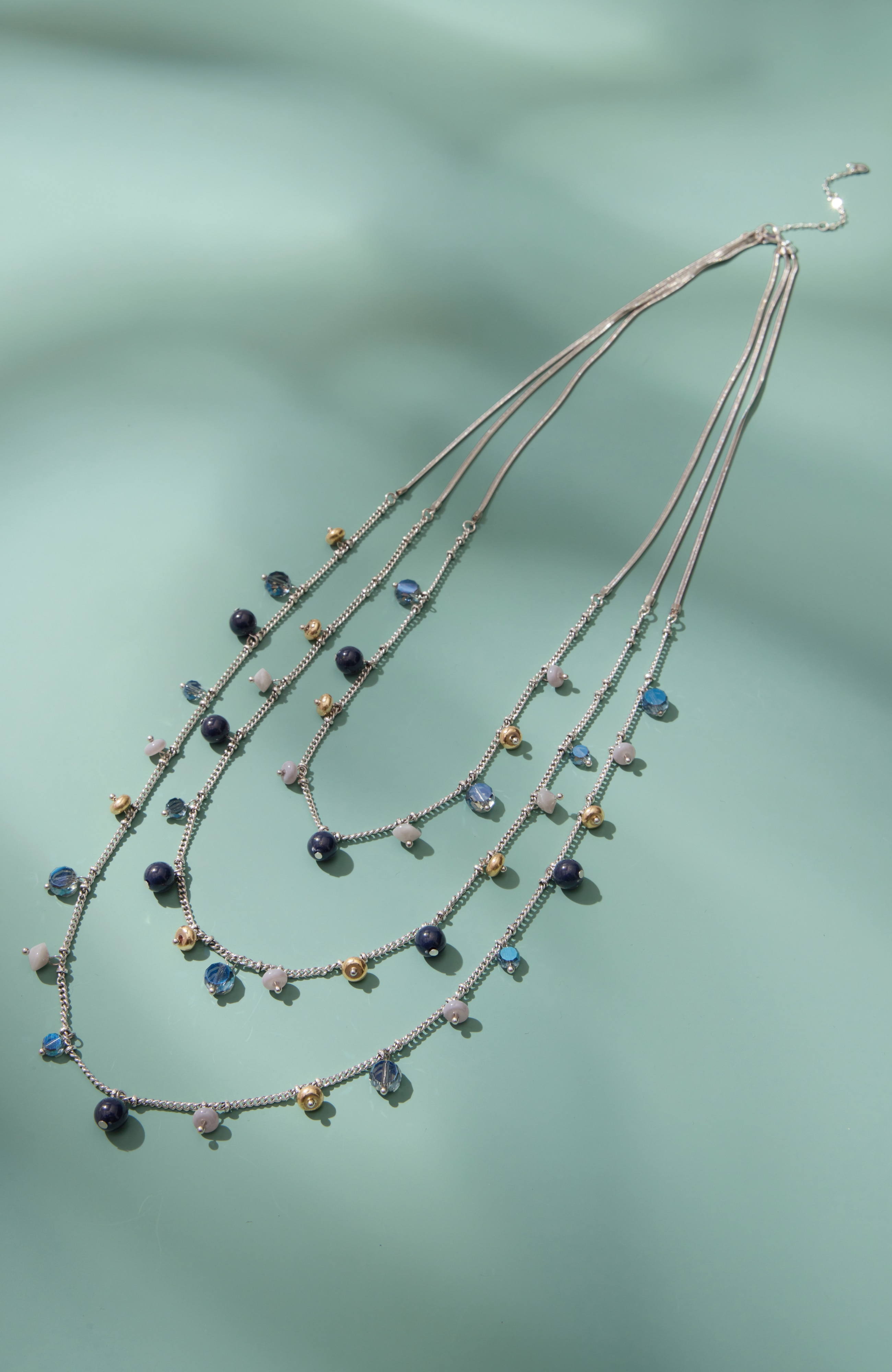 multistrand beaded necklace