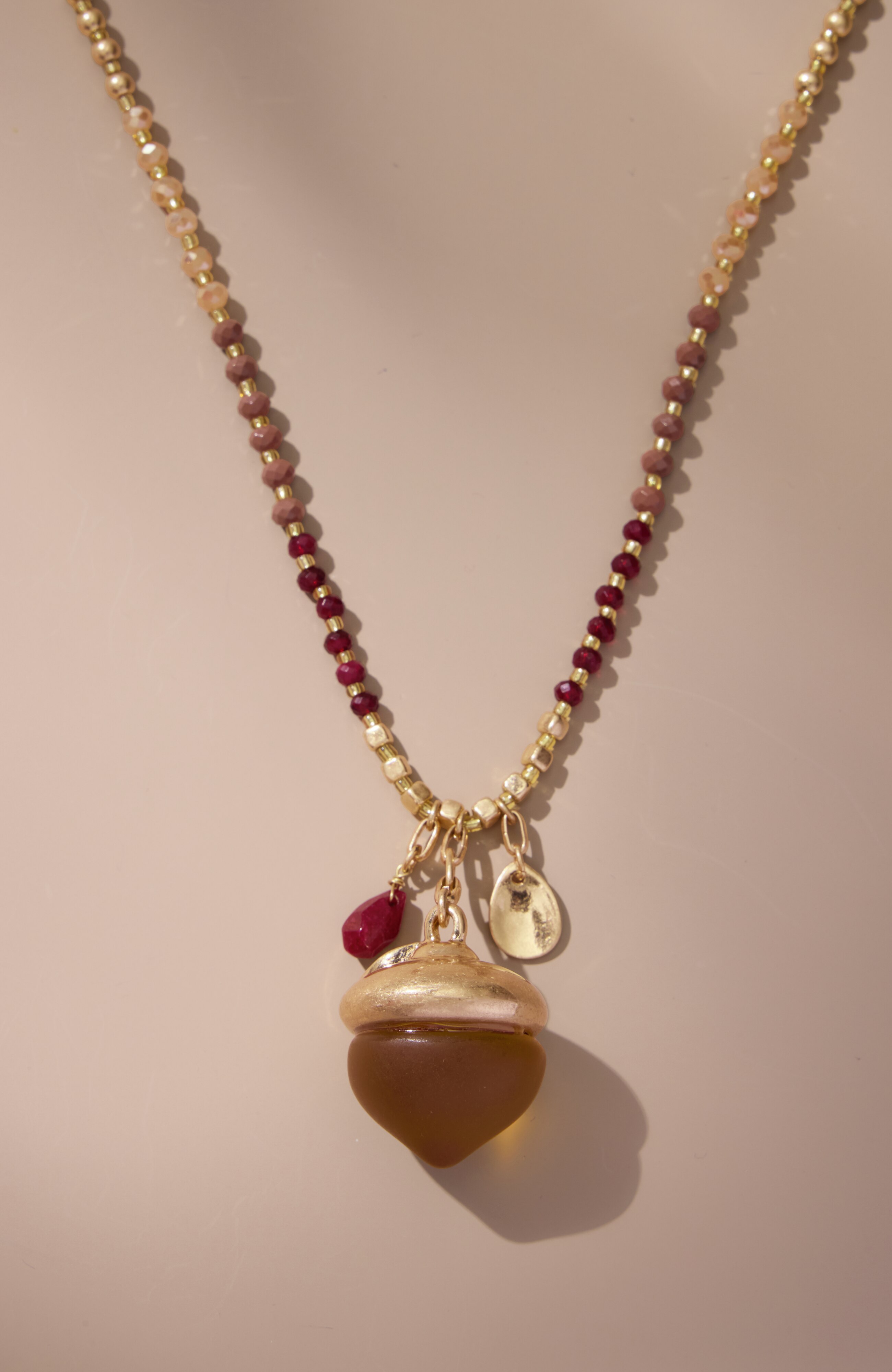 frosted glass acorn pendant