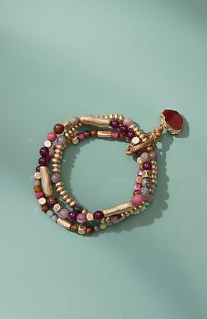 Image for Mixed-Beads Stretch Bracelet