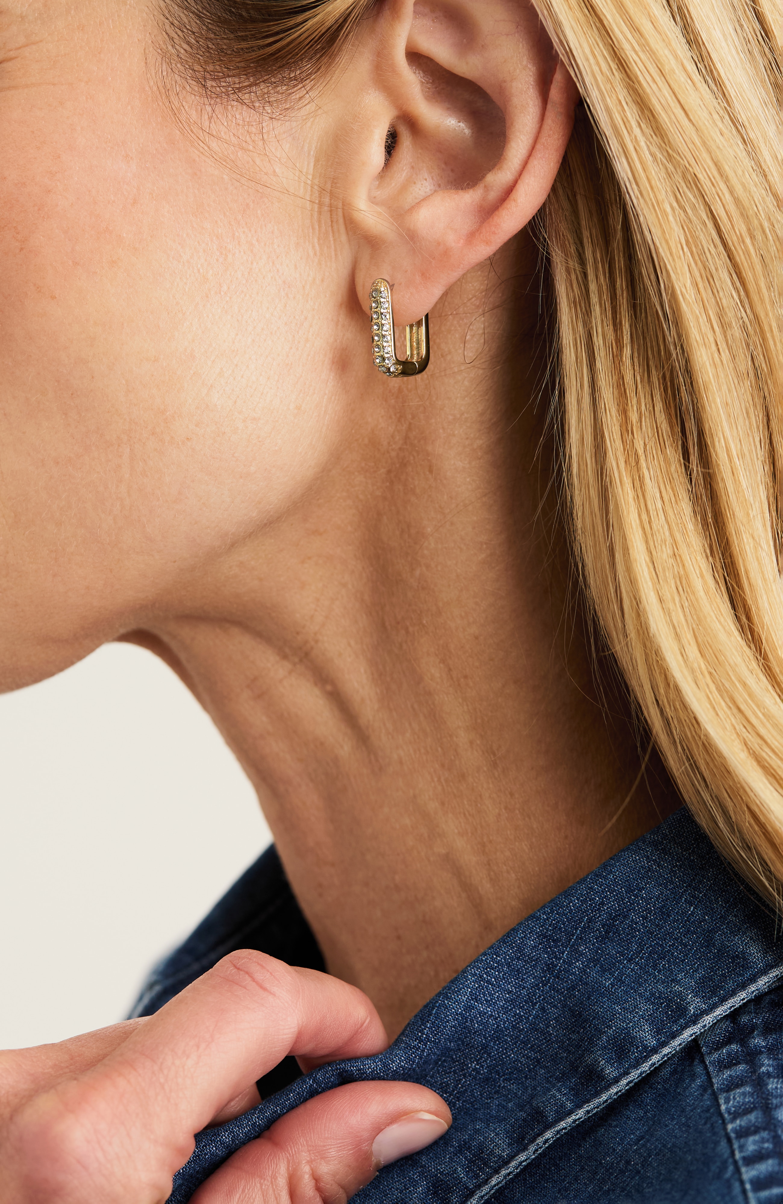 demi-fine huggie hoops