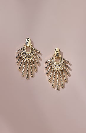 Image for Sparkling Goldtone Statement Earrings