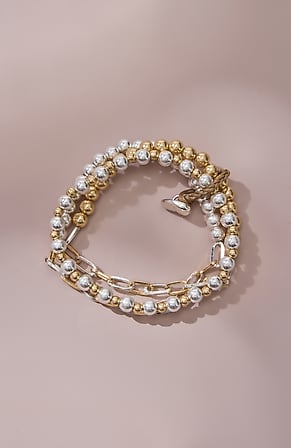 Image for Mixed-Metals Charm Bracelet