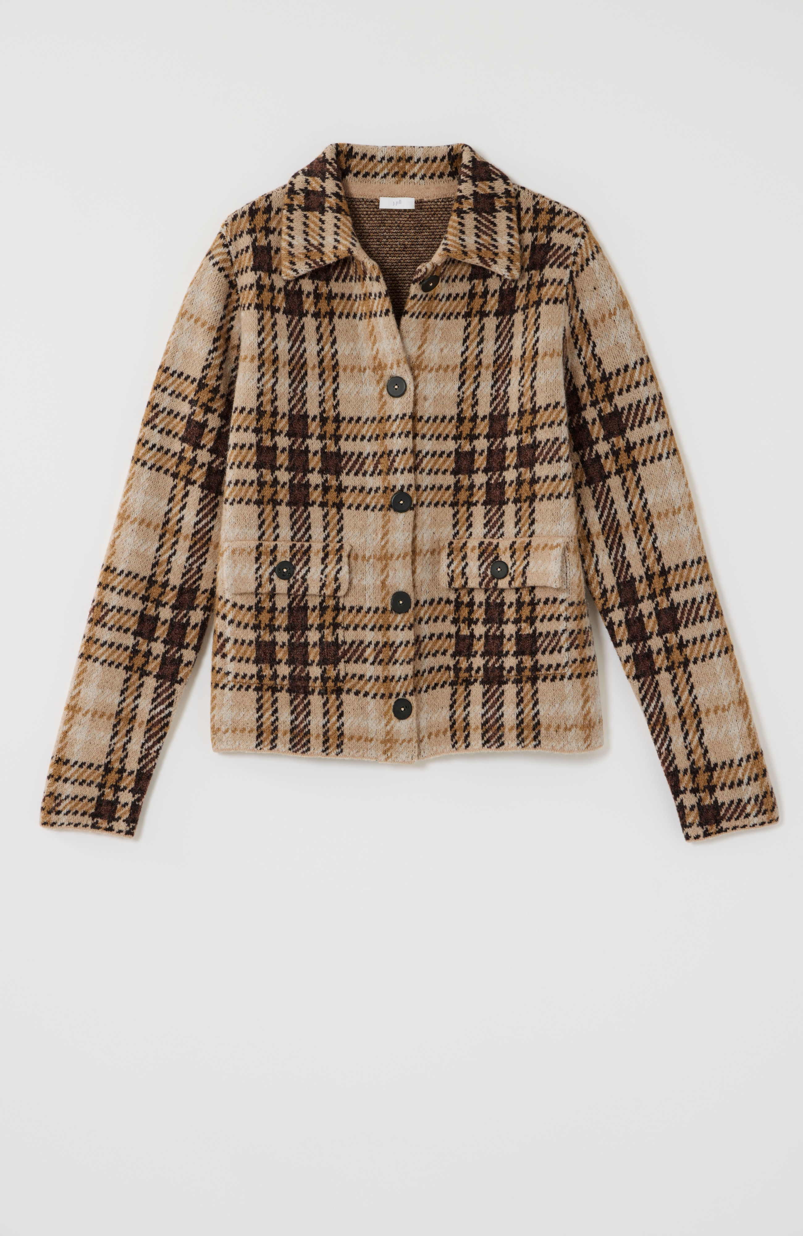 Short-Plaid Sweater Jacket | J.Jill