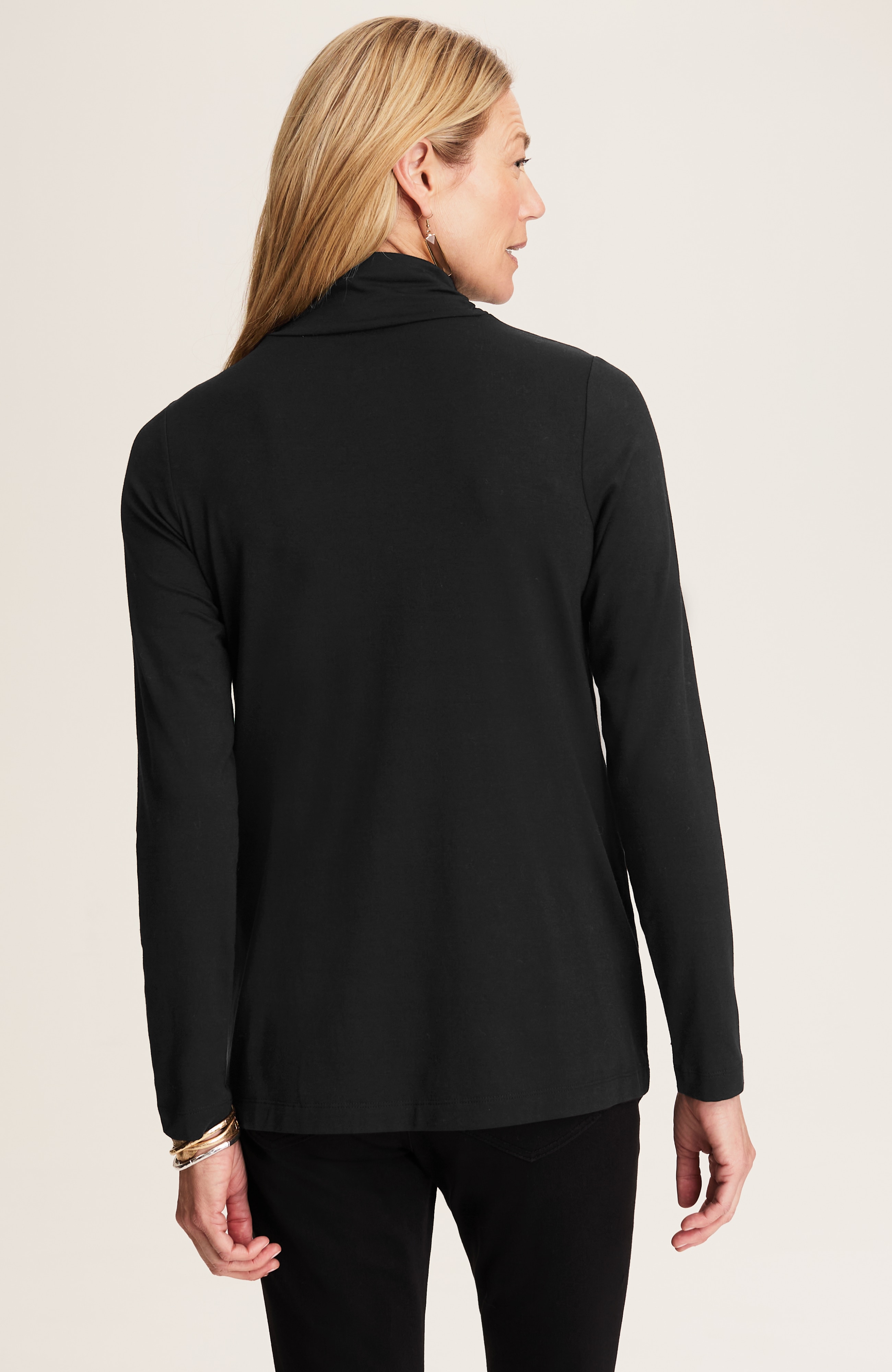 LUXE SUPIMA SHIRRED TURTLENECK | JJill