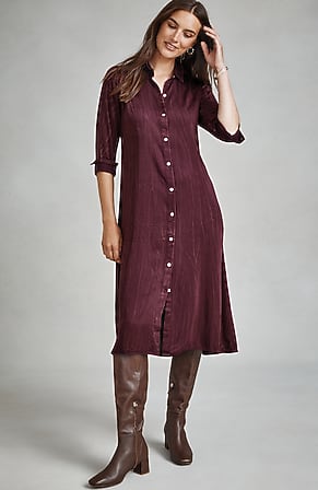 Image for Pure Jill Lava-Dyed Shirtdress