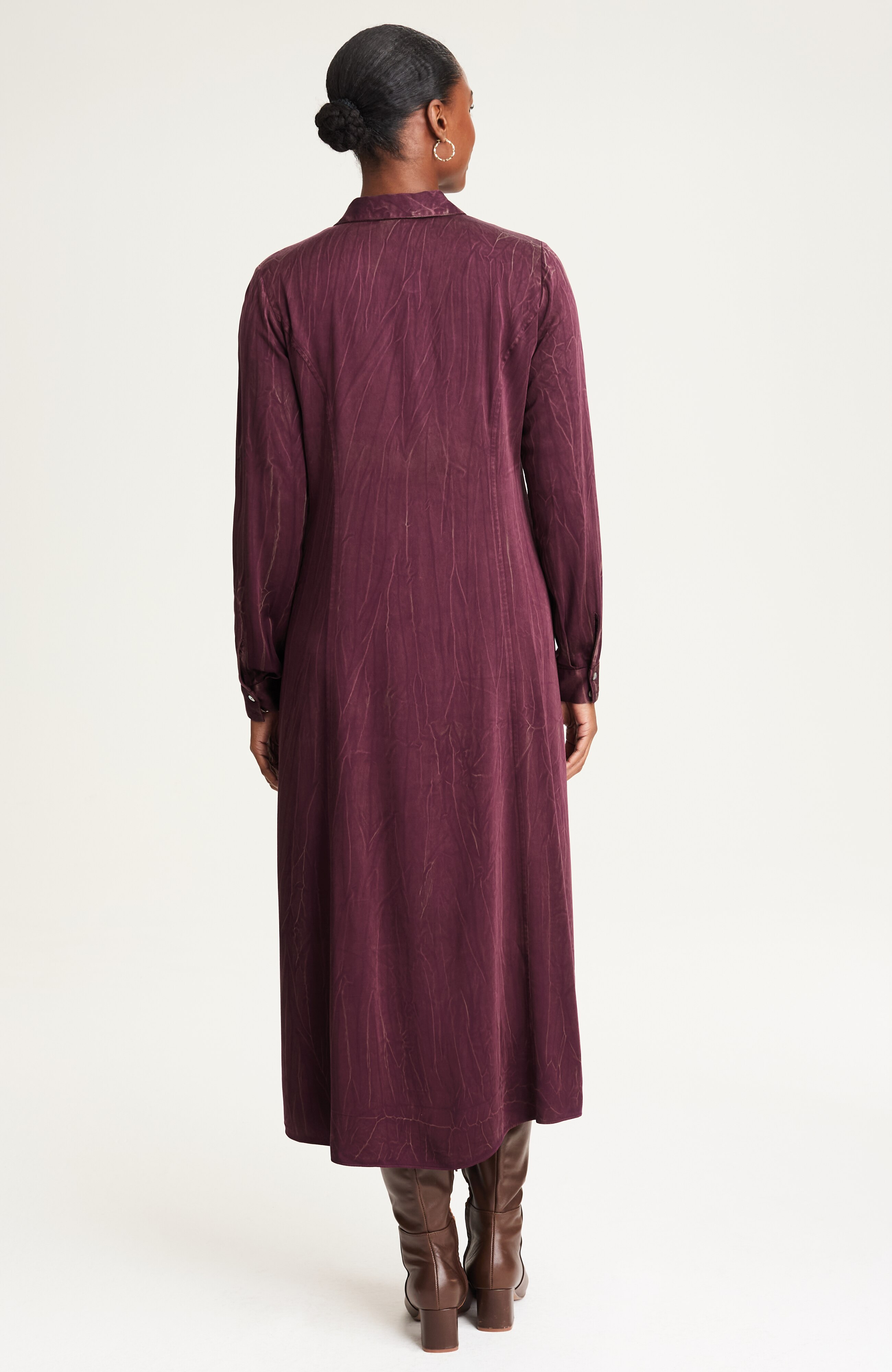 pure jill lava-dyed shirtdress