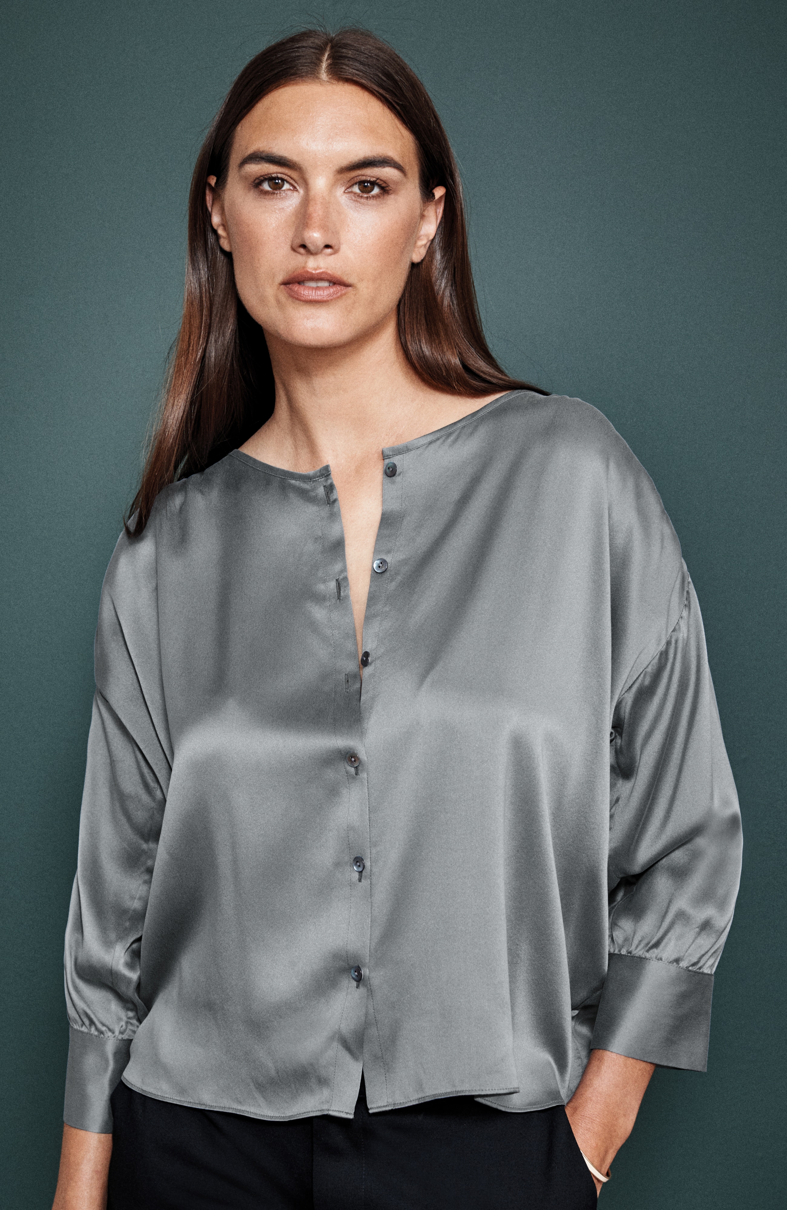 pure jill silk blouse