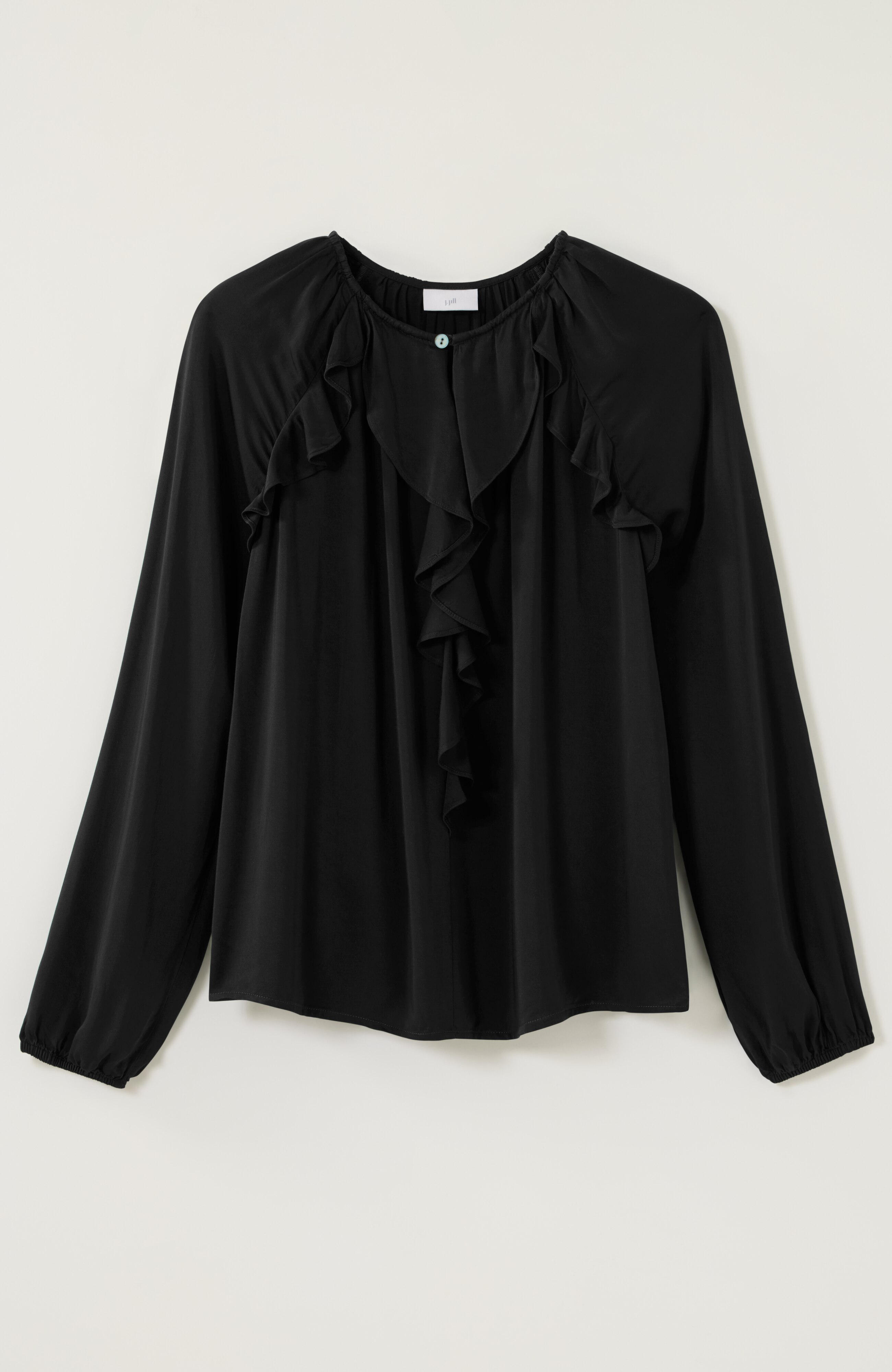 ruffled satin top