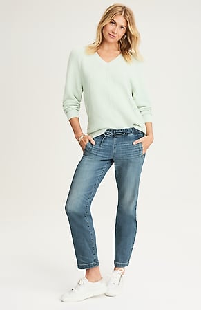 Image for Relaxed Tie-Waist Jeans