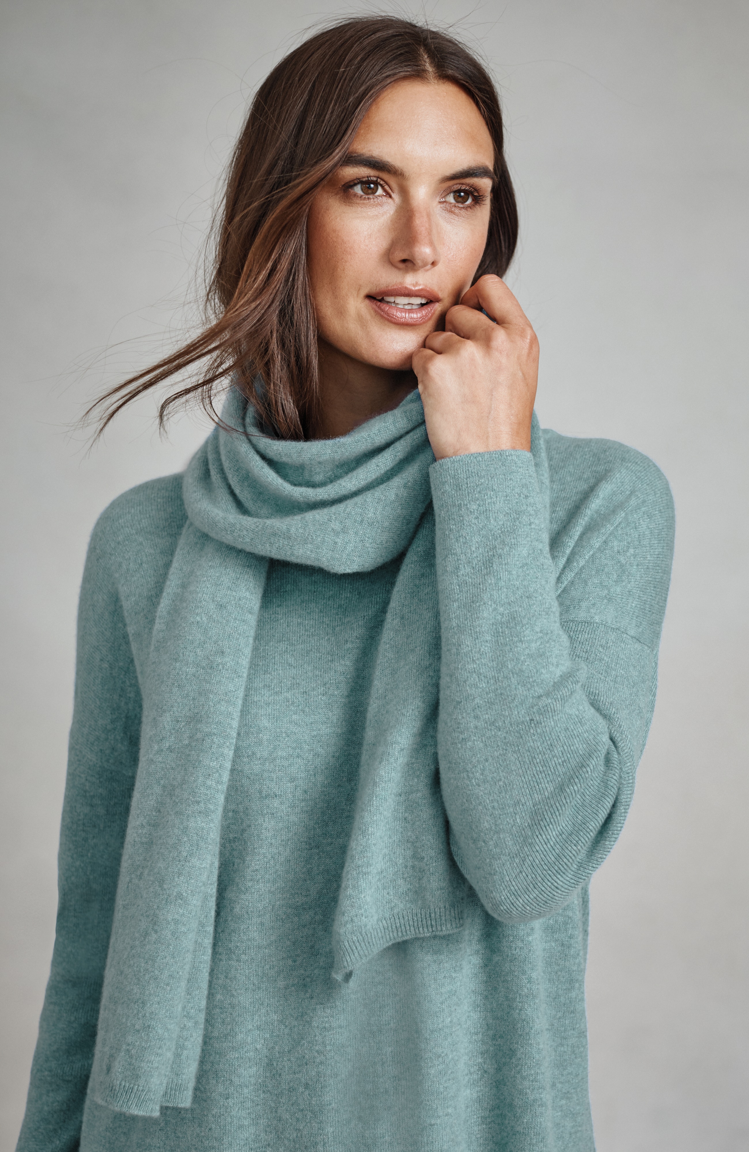 pure jill recycled-cashmere pullover sweater