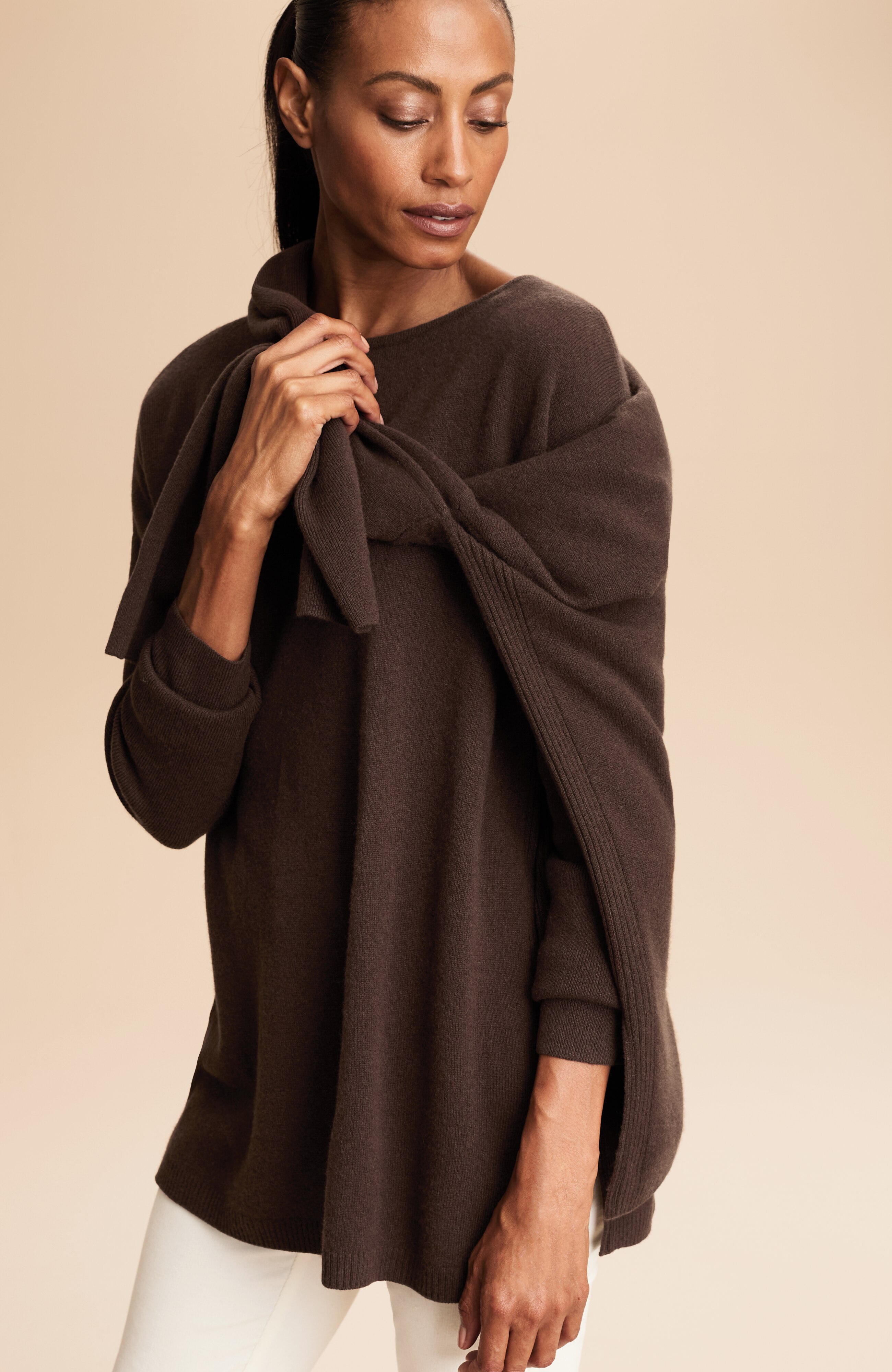 PJ RECYCLED-CASHMERE PULLOVER SWEATER | JJill