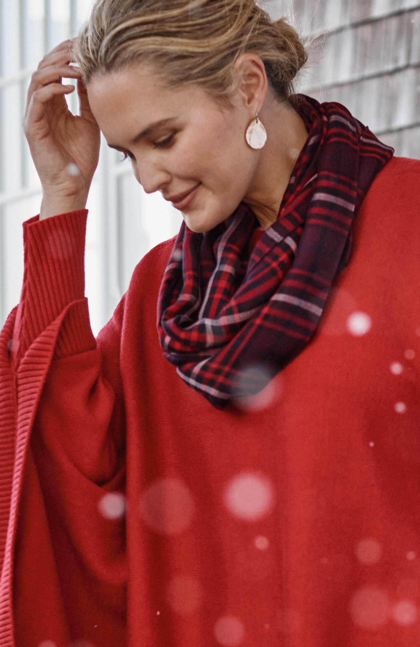 plaid infinity scarf