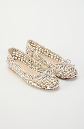 Image for Olivia Open-Weave Bow Flats