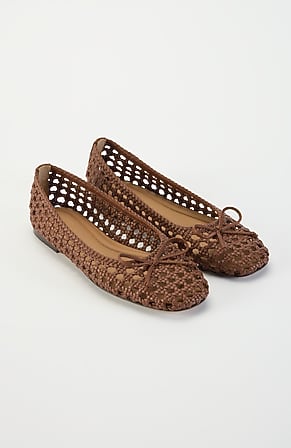 Image for Olivia Open-Weave Bow Flats