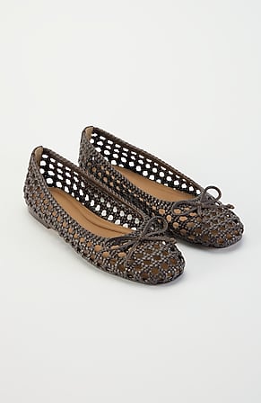 Image for Olivia Open-Weave Bow Flats
